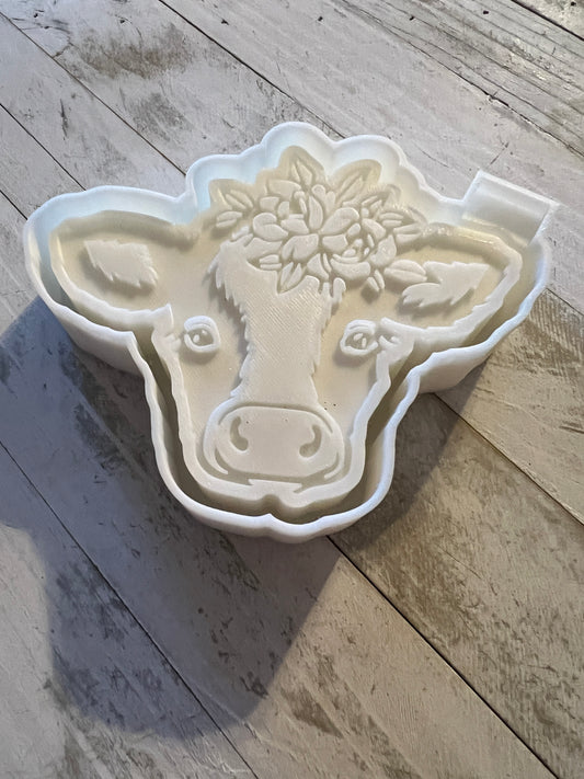 Cow Flower Freshie Mold