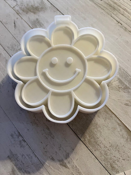 Smiley flower freshie mold