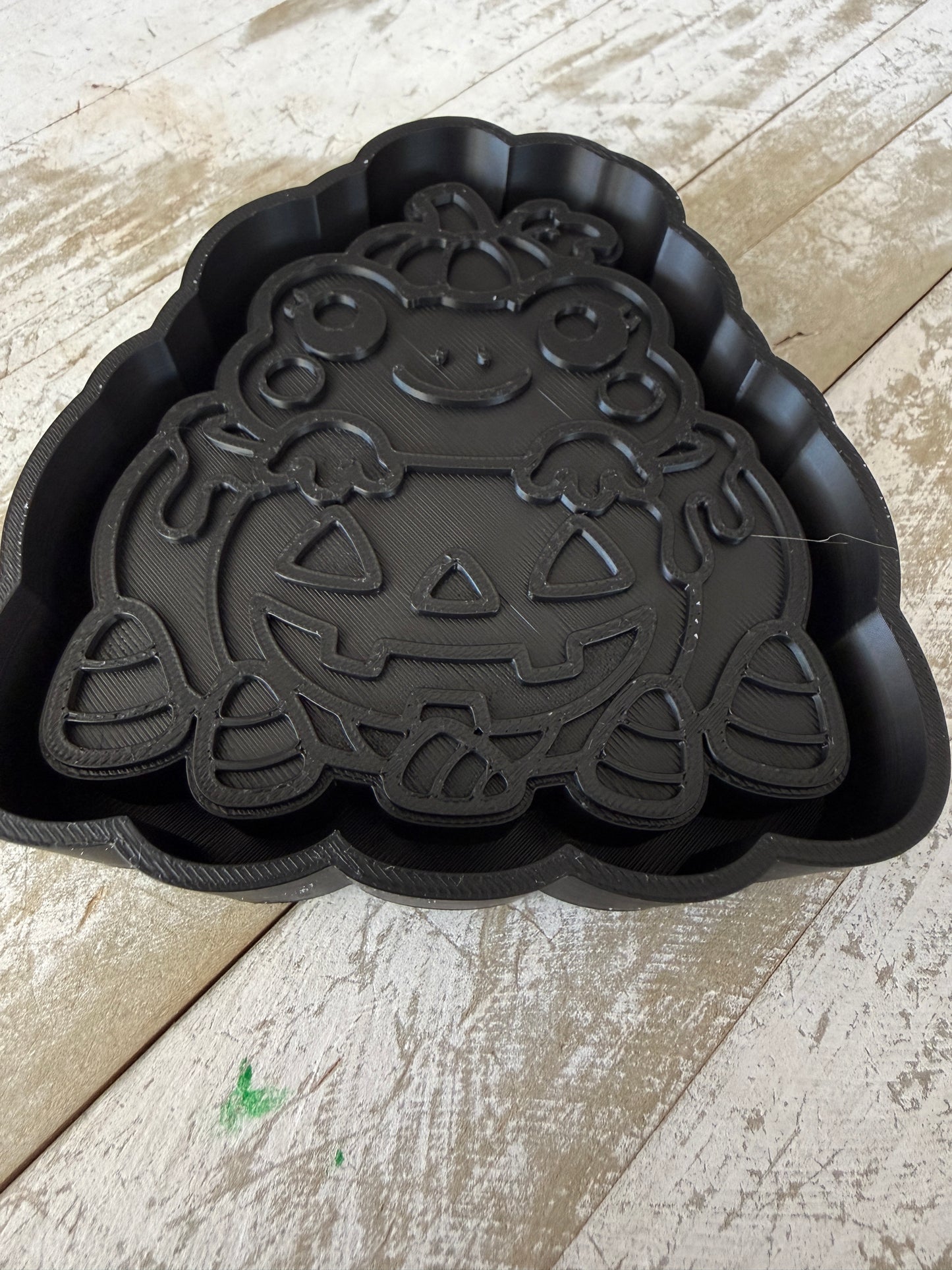 Frog in pumpkin mold