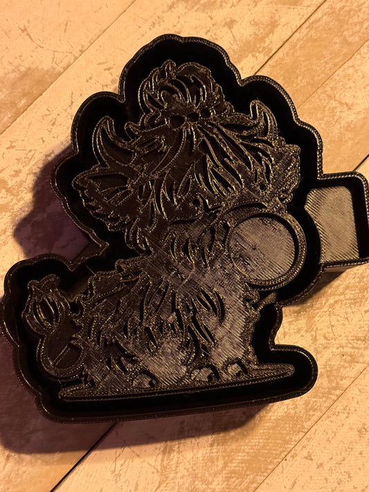 Cow blowing bubble mold