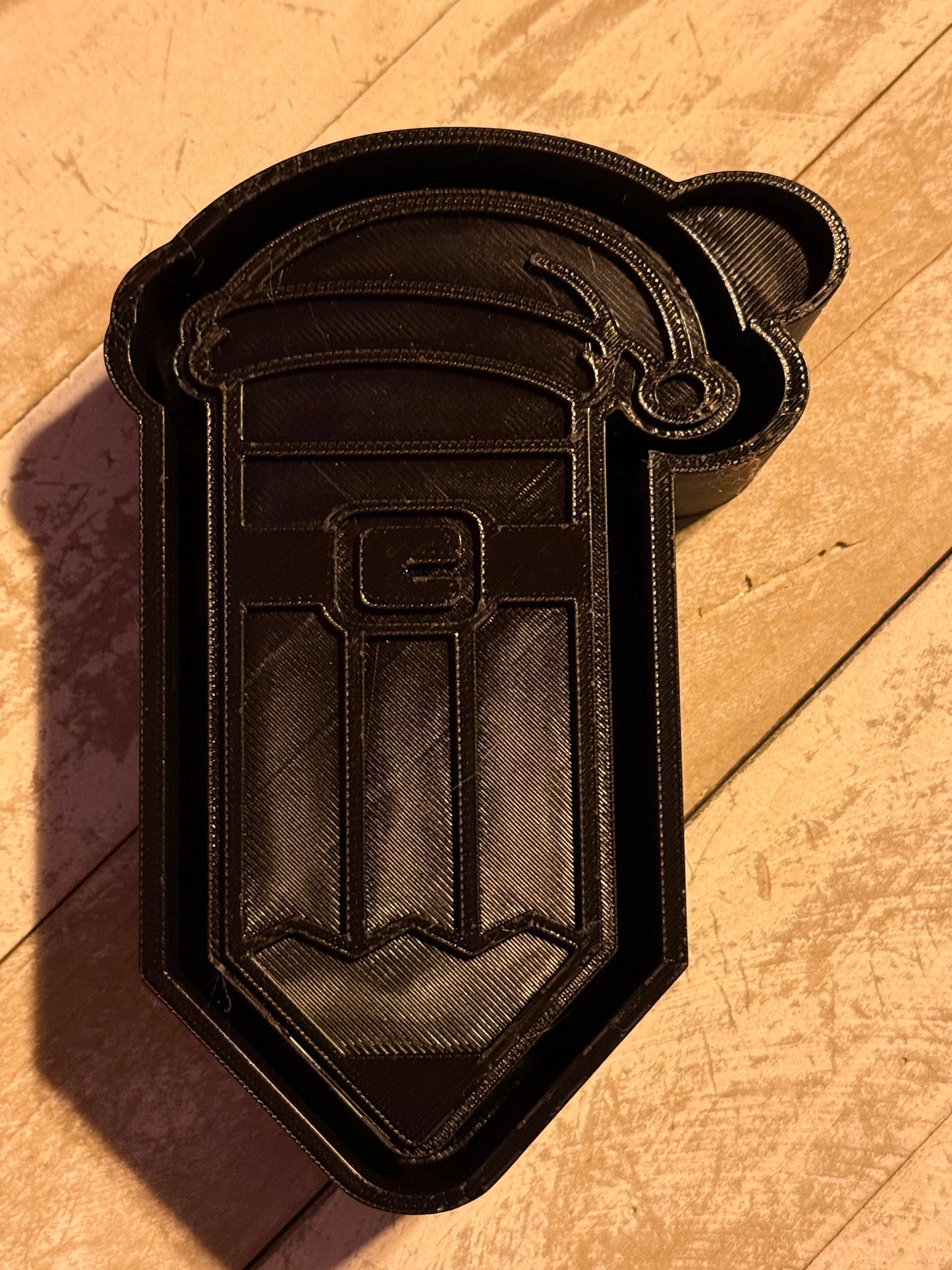 Pencil with Santa hat mold