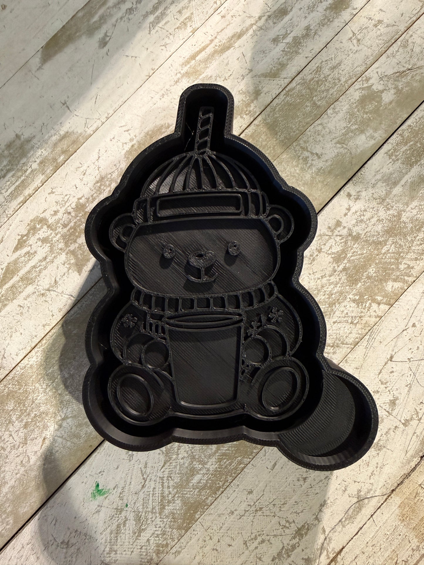 Christmas bear with drink mold