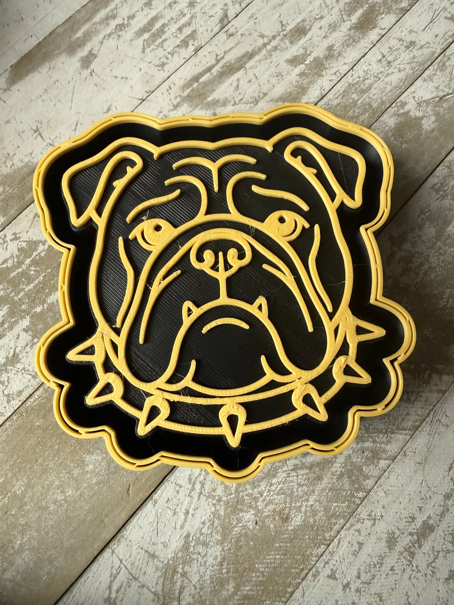 Bulldog face mold