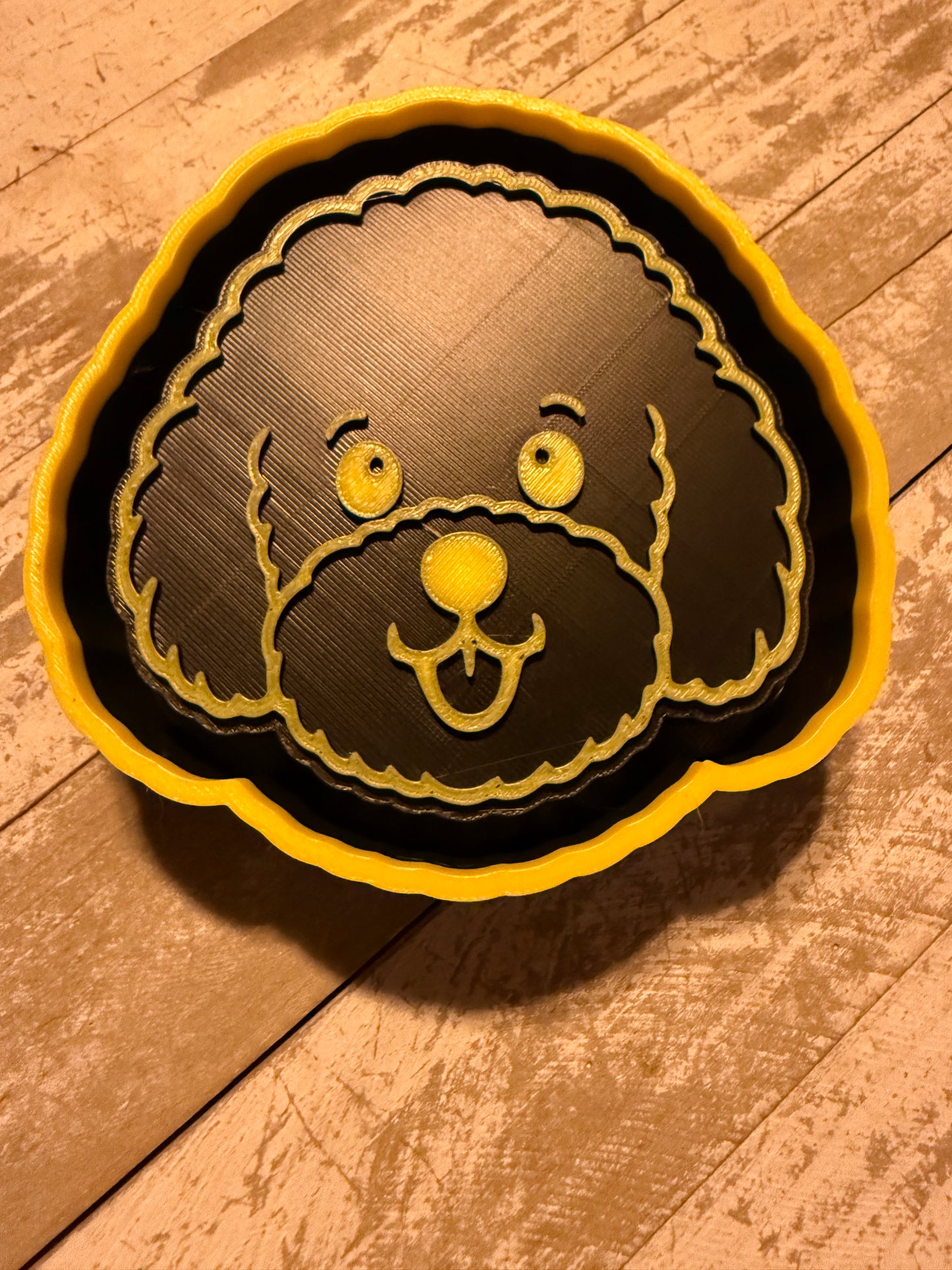 Goldendoodle dog face mold