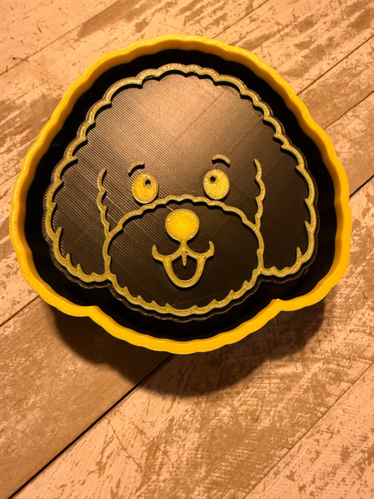 Goldendoodle dog face mold