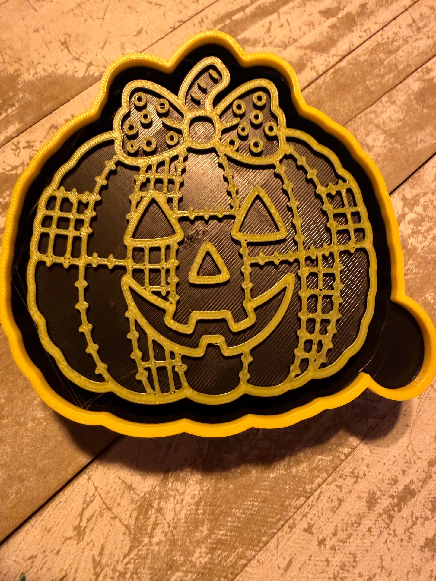 Patchwork pumpkin mold