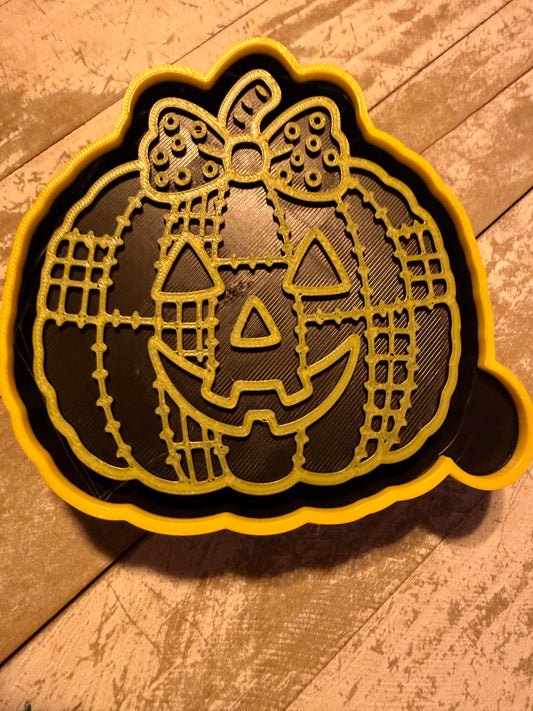 Patchwork pumpkin mold