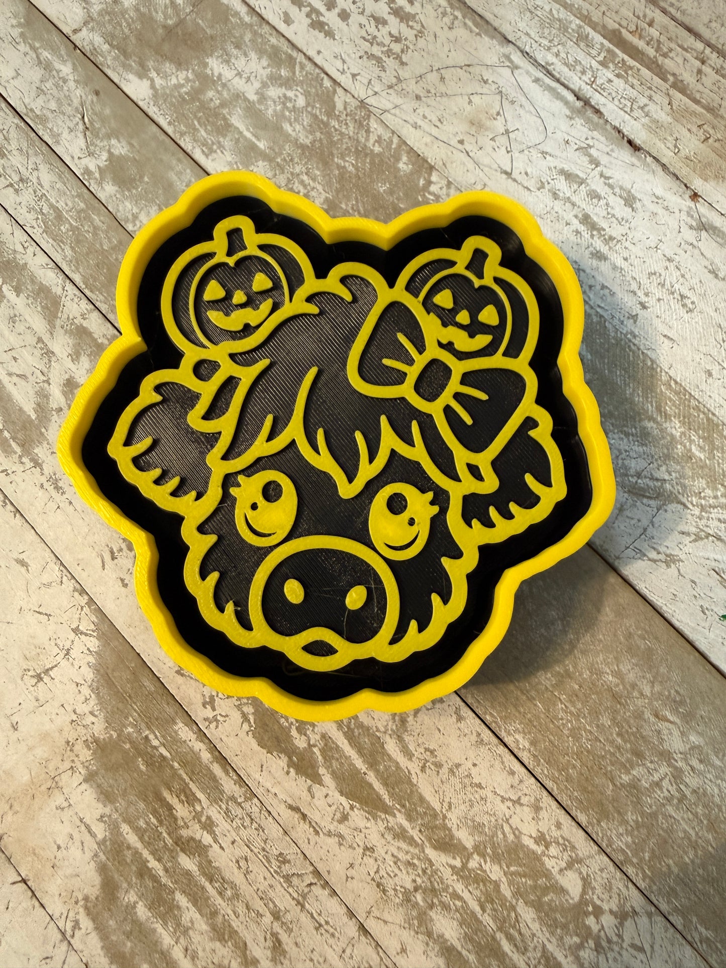 Cow with pumpkin headband mold