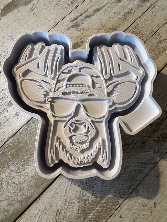 Cool dude deer freshie mold