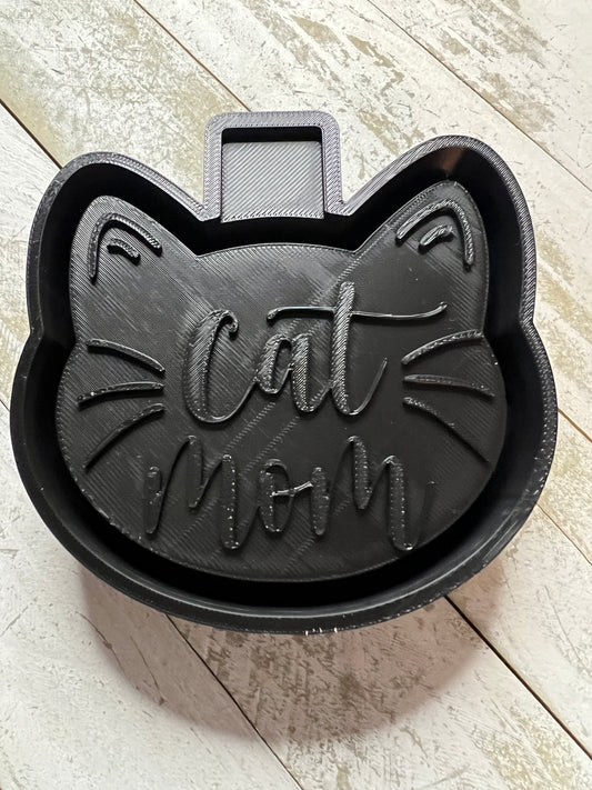 Cat mom cat face freshie mold