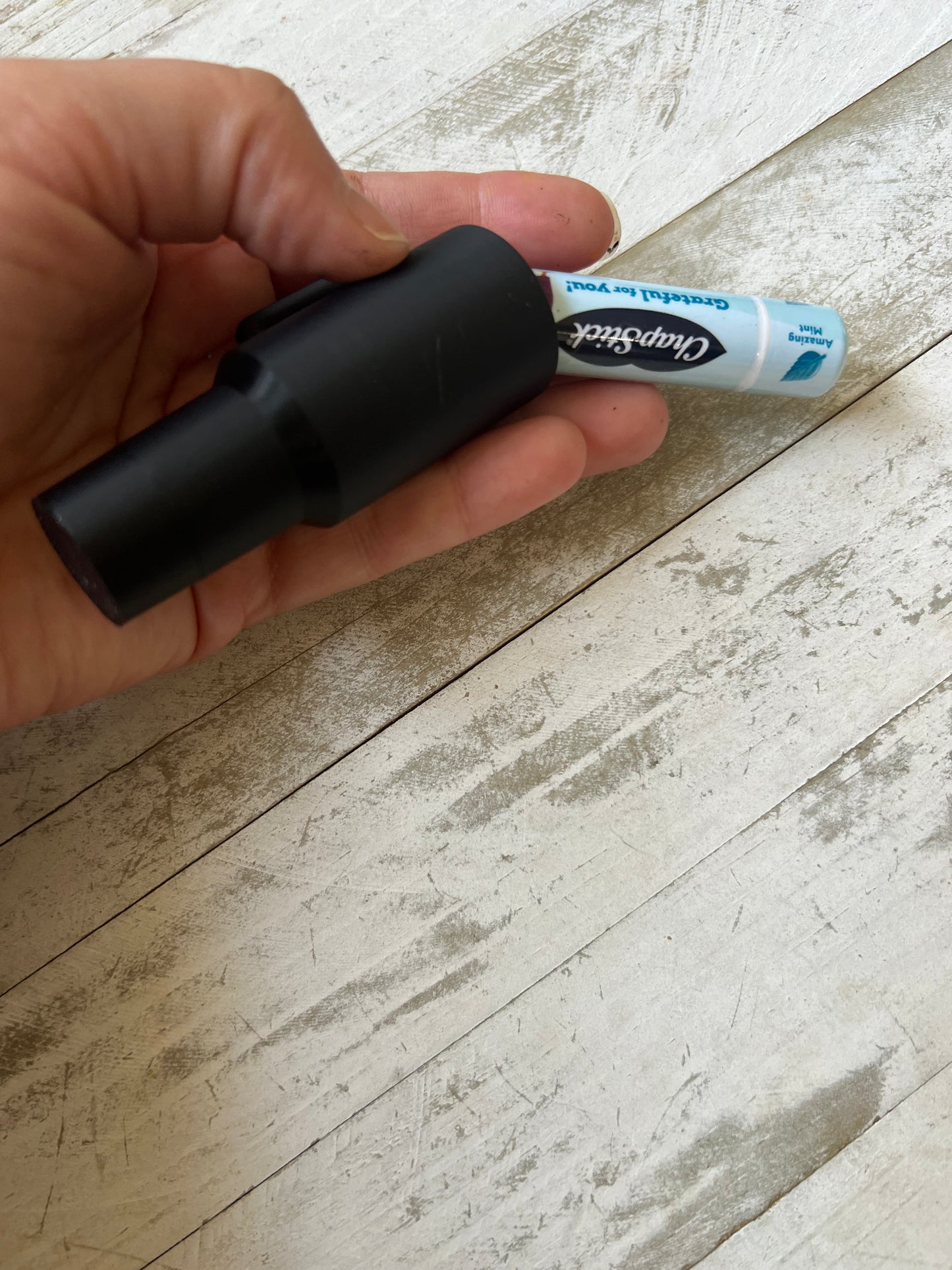 Tumbler 3d printed chapstick keychain