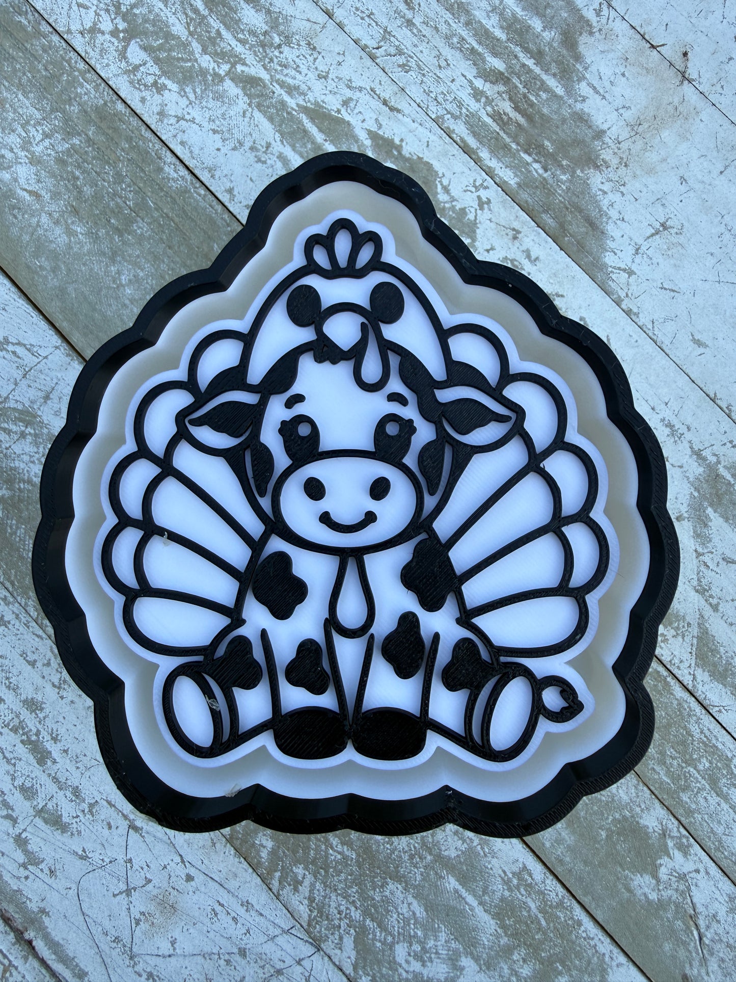 Cow turkey mold