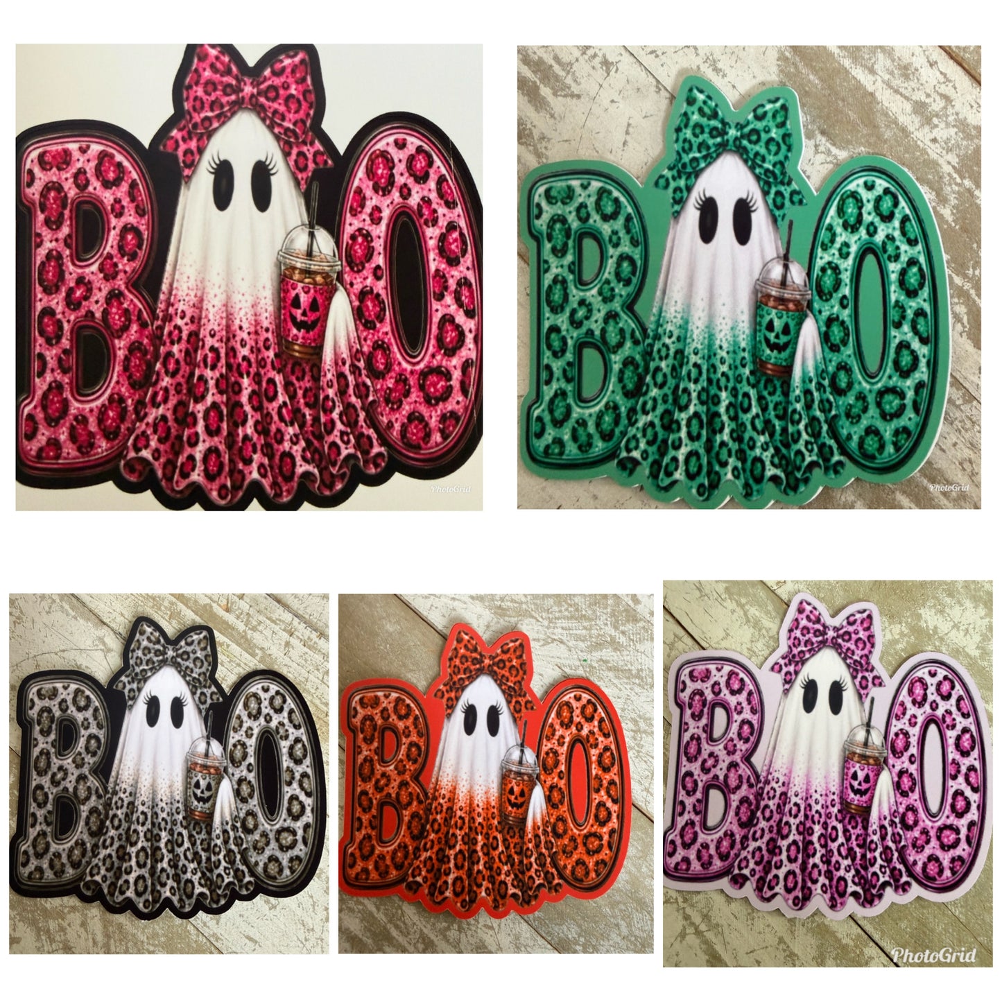 Boo ghost cardstock mold