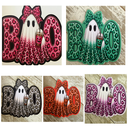 Boo ghost cardstock mold