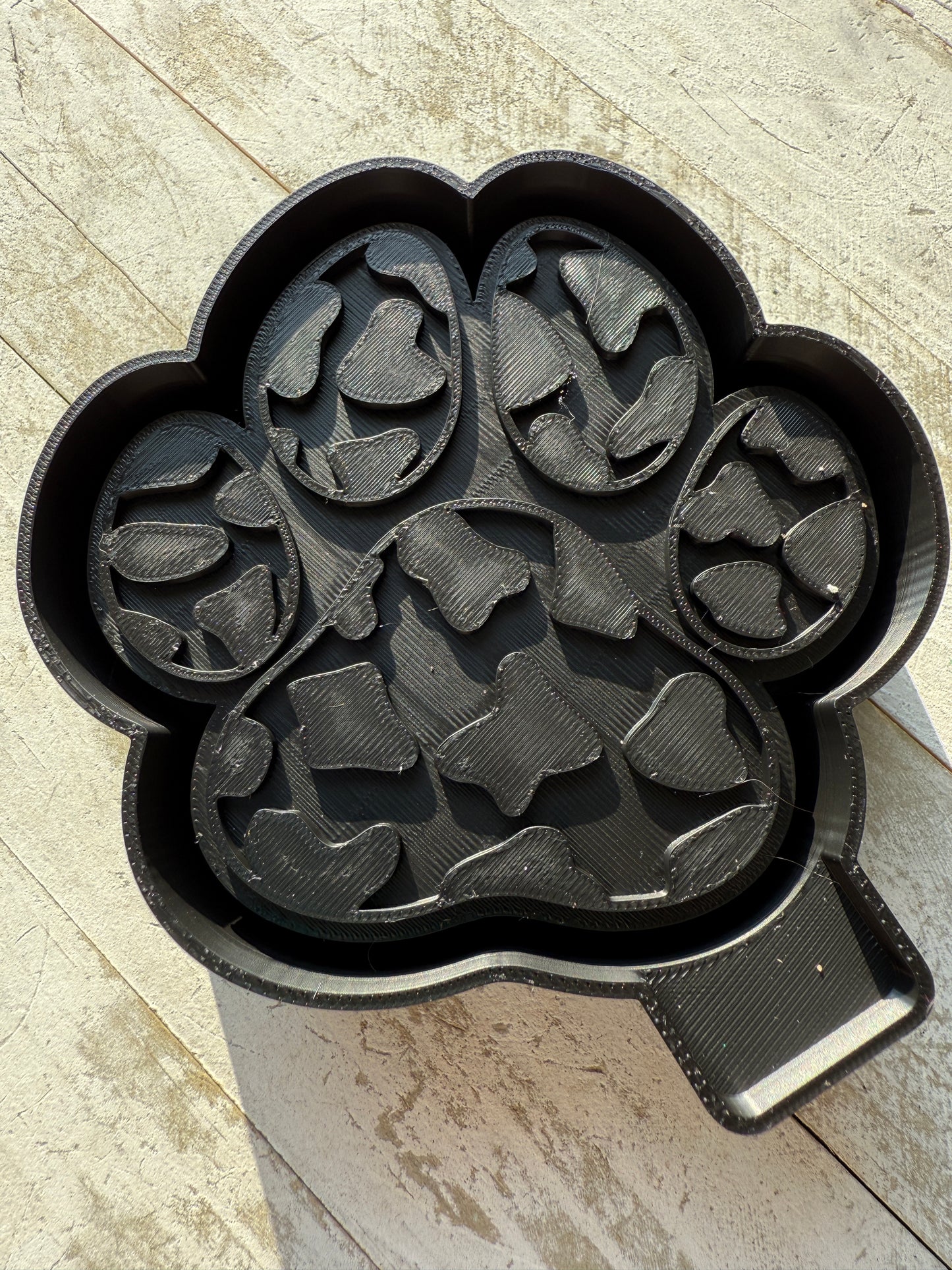 Paw print cow print freshie mold