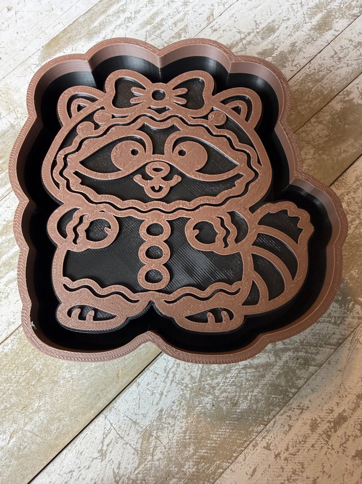 Gingerbread raccoon mold