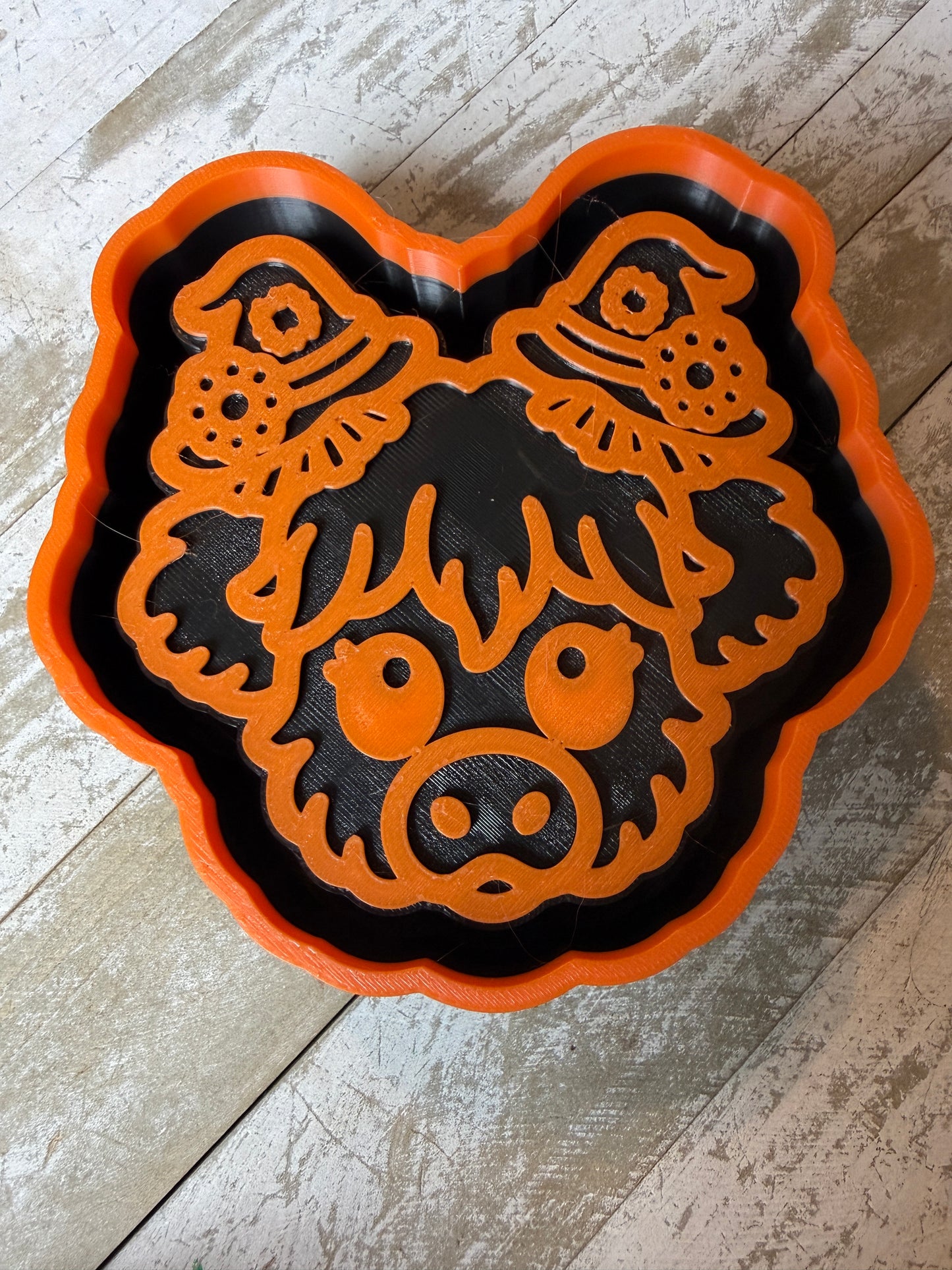 Cow with witch hat piggies mold