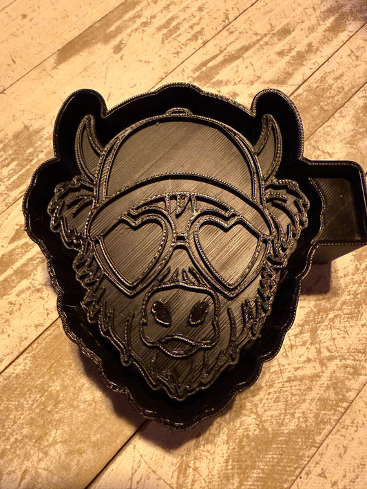 Cow face with hat mold