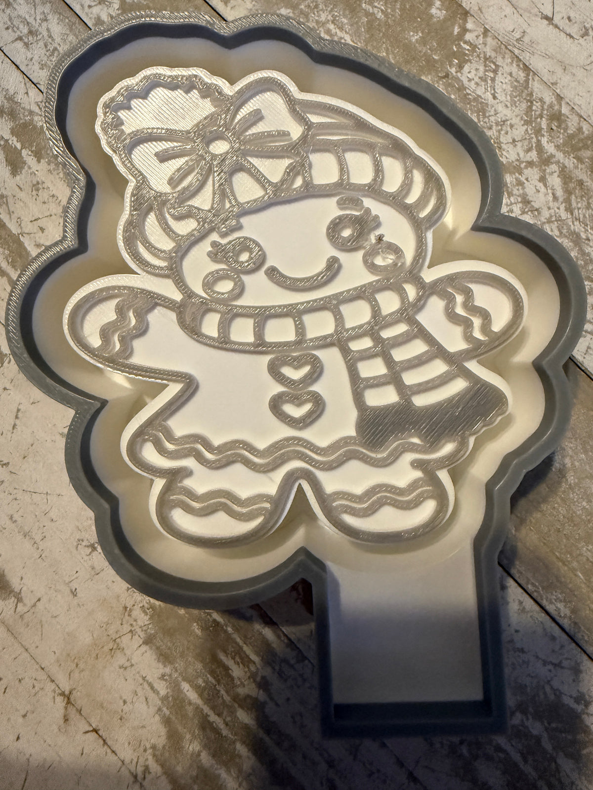 Lil girl gingerbread mold
