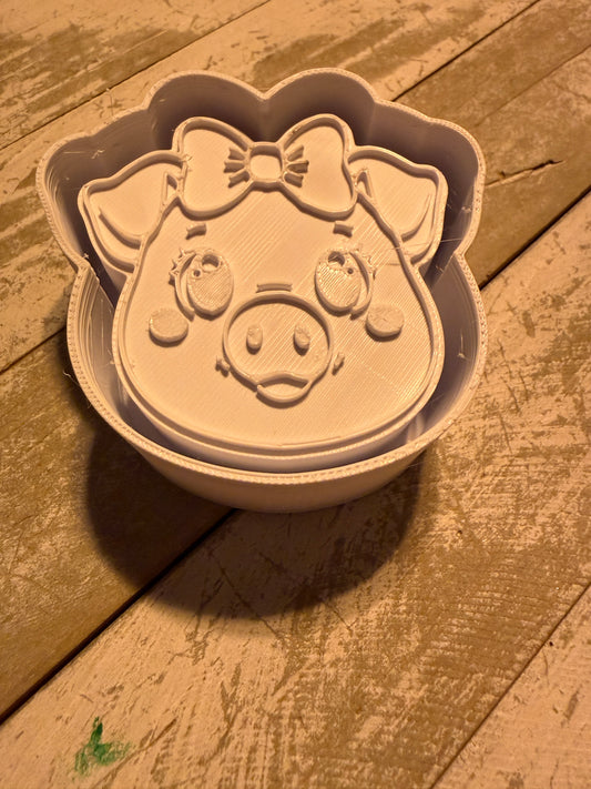 Pig head vent clip mold