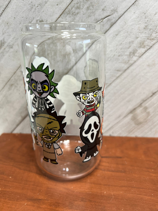 Halloween horror glass cup