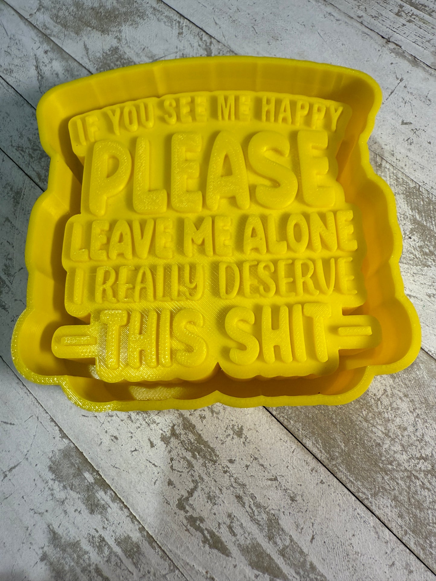 If you see me happy freshie mold