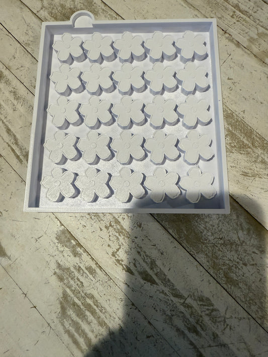 Flowers wax melt mold