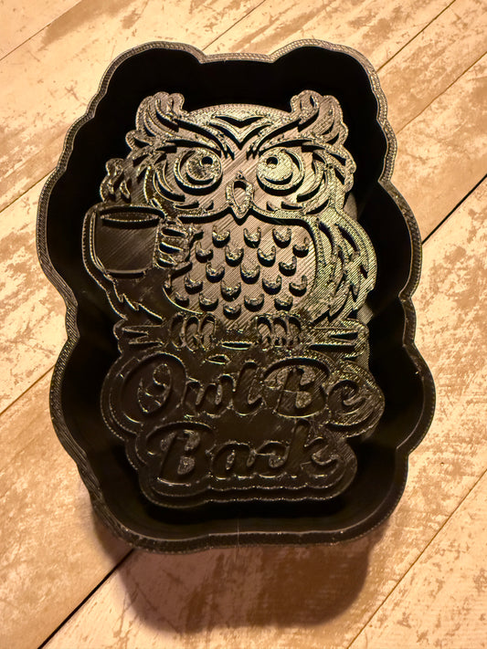 Owl with coffee mold