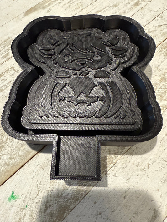 Cow in a pumpkin freshie mold