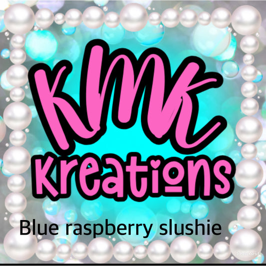 Blue raspberry slushie scented beads