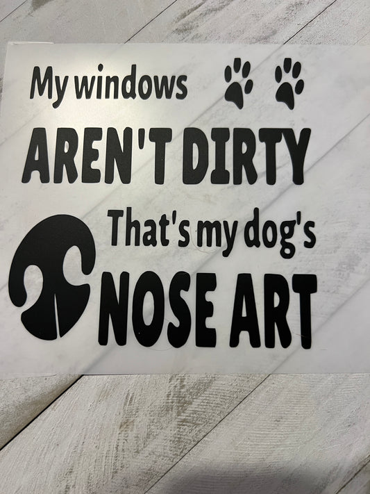 Dogs Nose art decal