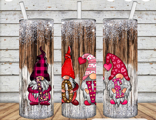 Valentines Gnomes Tumbler